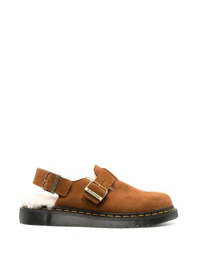 Dr. Martens Jorge Shearling Mules In Brown