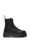 Dr. Martens Jadon Iii Leather Platform Boots In Black