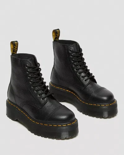 DR. MARTENS SINCLAIR 22564001 BOOTS WOMENS BLACK NAPPA LEATHER PLATFORM GAL998