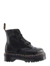Dr. Martens Sinclair Black Leather Lace-up Boots In Black