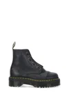 Dr. Martens Sinclair Platform Boots In Tumbled Nappa In Black