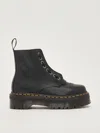 Dr. Martens Sinclair Platform Boots In Tumbled Nappa In Black
