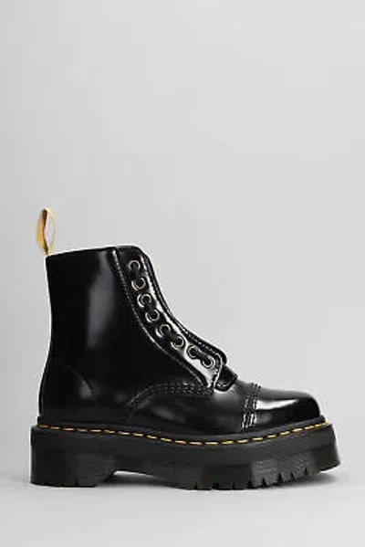 Pre-owned Dr. Martens' Dr. Martens Sinclair Combat Boots In Black