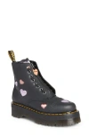 Dr. Martens Sinclair Hearts Platform Boot In Black