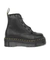 Dr. Martens' Jadon Smooth Leather Platform Boots In Black
