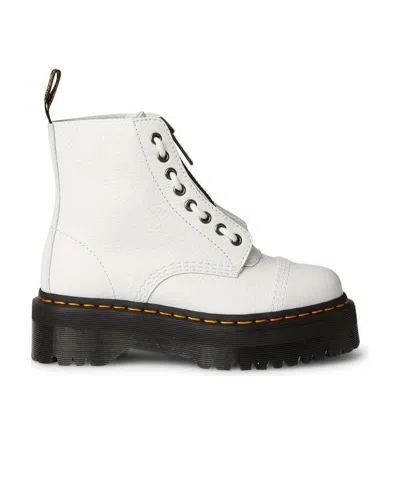 Dr. Martens' Dr. Martens Sinclair Platform Ankle Boots In White