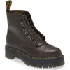 Dr. Martens' Brown Sinclair Leather Platform Boots