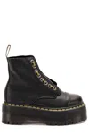 Dr. Martens Sinclair Max Pisa Leather Platform Boots In Black