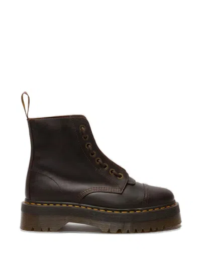 Dr. Martens Sinclair Platform Boots In Brown