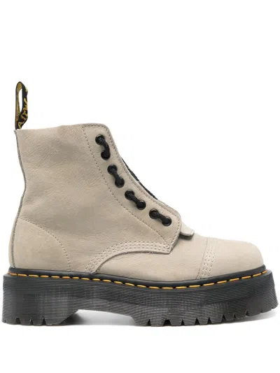 Dr. Martens Sinclair Shoes In Warm Stone Buttersoft