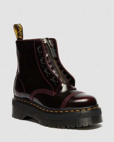 Dr. Martens Sinclair Women's Arcadia Leather Platform Boots In Black