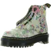 Dr. Martens' Sinclair Floral Mash Up Leather Platform Boots In Multi