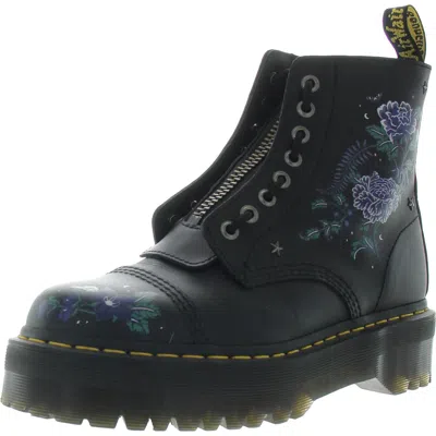 Dr. Martens' Sinclair Womens Patent R Mid-calf Boots In Purple