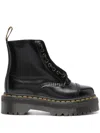 Dr. Martens' Sinclair Zip-up Leather Boots In Black