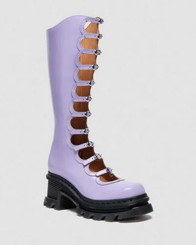 Dr. Martens Smooth Leather X Marc Jacobs Kiki Boots In Purple
