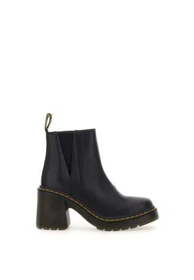 Dr. Martens Damen Spence Leder Chelsea-stiefel Mit Absatz In Nero
