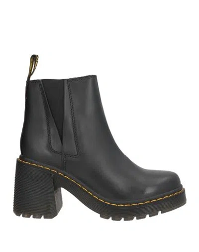 Dr. Martens Spence Sendal Woman Ankle Boots Black Size 8 Leather