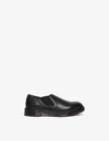 Dr. Martens Black Louis Analine Leather Slip-on Loafers In Black