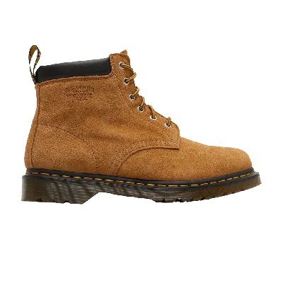 Pre-owned Dr. Martens Stussy X 939 Suede Ankle Boots 'chestnut' In Brown