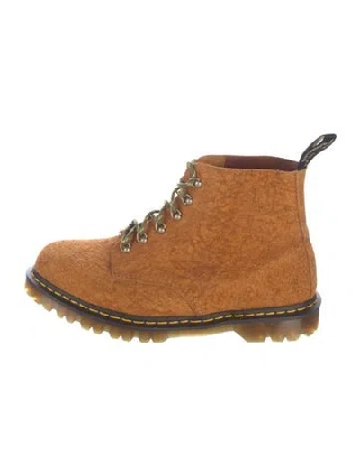 Pre-owned Dr. Martens Suede Hiking Boots In Brown