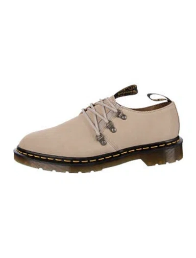 Pre-owned Dr. Martens Suede Oxfords In Neutral