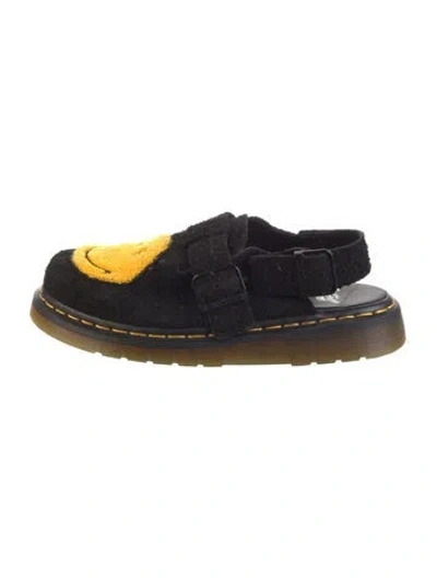 Pre-owned Dr. Martens Suede Slingback Flats In Blue