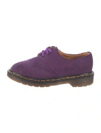 Pre-owned Dr. Martens Suede Sneakers In Purple