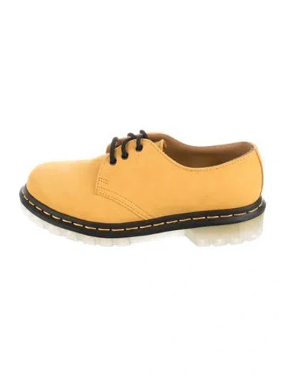 Pre-owned Dr. Martens Suede Sneakers In Yellow