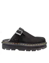 Dr. Martens Zebzag Mule Slipper-mule In Black Suede In Black