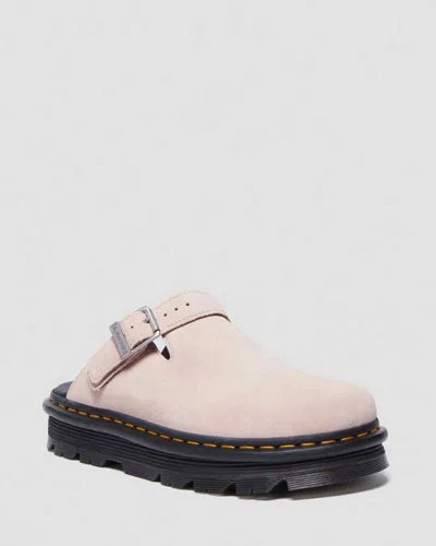 DR. MARTENS' ZEBZAG SUEDE CASUAL SLINGBACK PLATFORM MULES