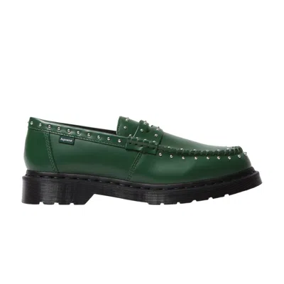 Pre-owned Dr. Martens' Dr. Martens Supreme X Penton Studded Loafer 'dark Green' | Men's Size 6