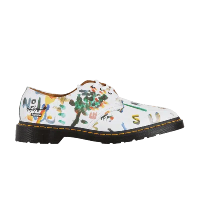 Pre-owned Dr. Martens Supreme X Yohji Yamamoto X 1461 'brushstroke - White'