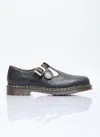 Dr. Martens T-bar Leather Shoes In Black