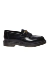 Dr. Martens' Adrian Snaffle Smooth Leather Kiltie Loafers In Black