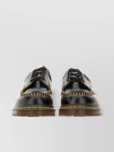 Dr. Martens' Thick Sole Loafers With Stitching And Tab