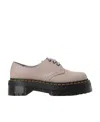 Dr. Martens' 1461 Quad 2 Womens Lace Up Casual Loafers In Nude