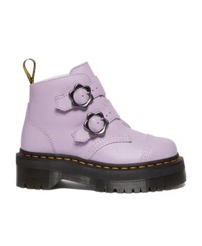 Dr. Martens' Thick-soled Short Boots In Purple