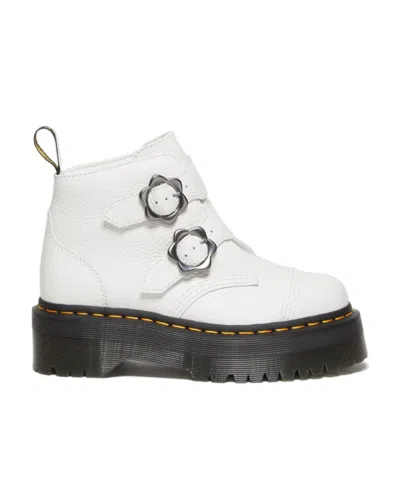 Dr. Martens' Thick-soled Short Boots In White