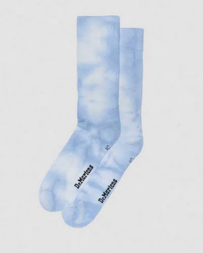 Dr. Martens Tie Dye Organic Cotton Blend Socks In Blue