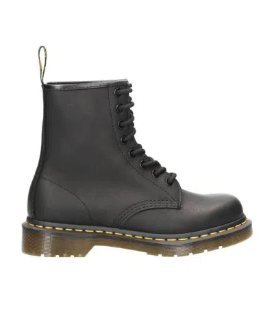 Dr. Martens Crewson Nubuck Leather Casual Boots Size 13.0 In Black