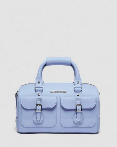 Dr. Martens Top Handle Kiev & Patent Leather Bag In Blue