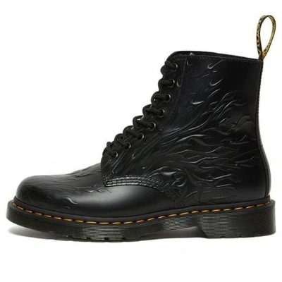 Dr. Martens' Dr. Martens Unisex 1460 Flames Martin Boots Black