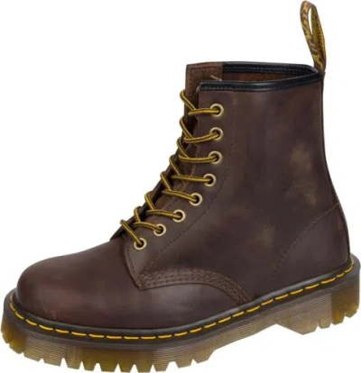 Pre-owned Dr. Martens' Dr. Martens Unisex-adult 1460 Bex Crazy Horse Leather 8 Eye Boot In Dark Brown