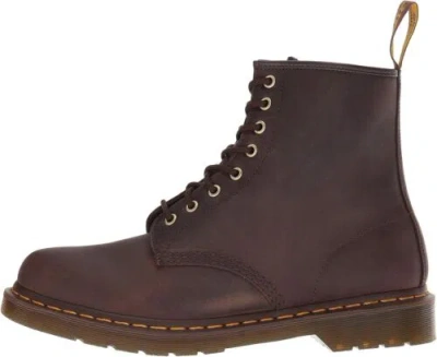 Pre-owned Dr. Martens' Dr. Martens Unisex-adult 1482 Crazy Horse Leather 8 Eye Boot In Dark Brown