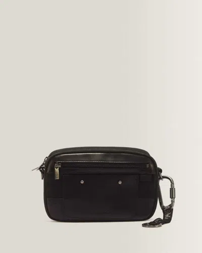 Dr. Martens Utility Waxed Canvas Crossbody Bag In Black