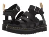 Dr. Martens Dr.martens Hydro Leather Blaire Sandals In Black