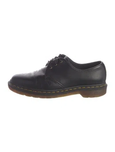Pre-owned Dr. Martens Vegan Leather Oxfords In Black