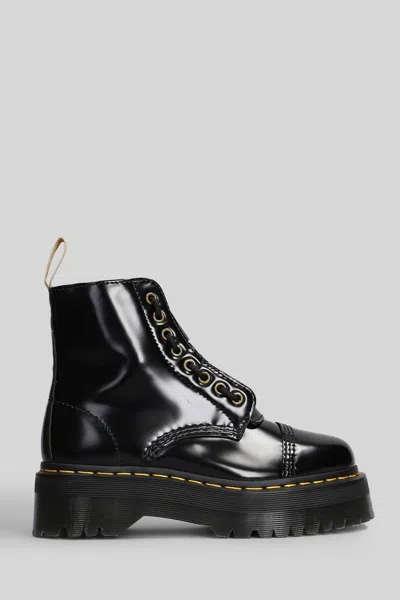 Dr. Martens Vegan Sinclair Oxford Woman Ankle Boots Black Size 7 Synthetisches Material