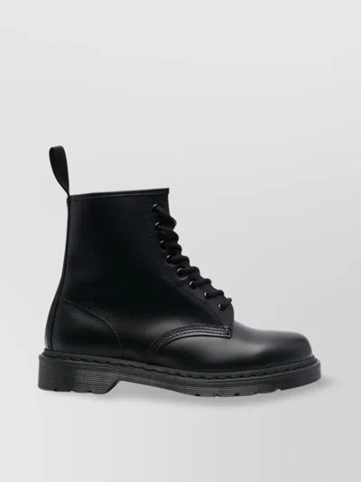 DR. MARTENS VERSATILE ROUND TOE LEATHER BOOTS