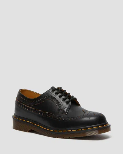 Dr. Martens Herren Vintage 3989 Quilon Leder Brogues Schuhe In Schwarz